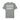 Grey t-shirt with white text on a white background