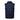 Navy blue puffer vest on a white background