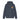 Navy blue hoodie with a bulldog graphic and text on a white background
