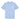 Light blue t-shirt with a white logo on a white background