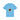 Blue t-shirt with a Labrador illustration and floral wreath on a white background