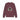 Maroon sweatshirt with a dog and floral design on a white background