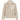 Beige fleece jacket with a logo on the chest against a white background