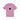 Pink t-shirt with a dog illustration and floral wreath on a white background